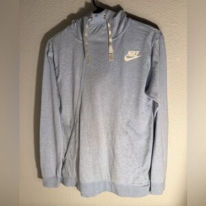 Light Blue Nike Pullover Hoodie Women’s XS – Swoosh Logo Sweatshirt